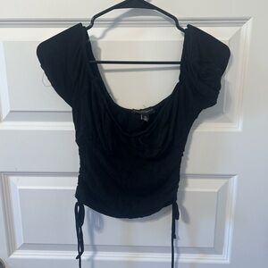 NWT Francesca’s black crop top